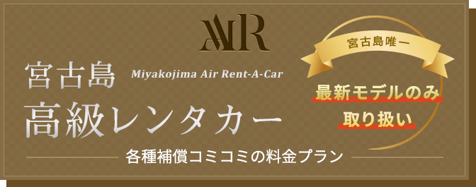 宮古島唯一 最新モデルのみ取り扱い【宮古島高級レンタカー】―各種補償コミコミのわかりやすい料金プラン―